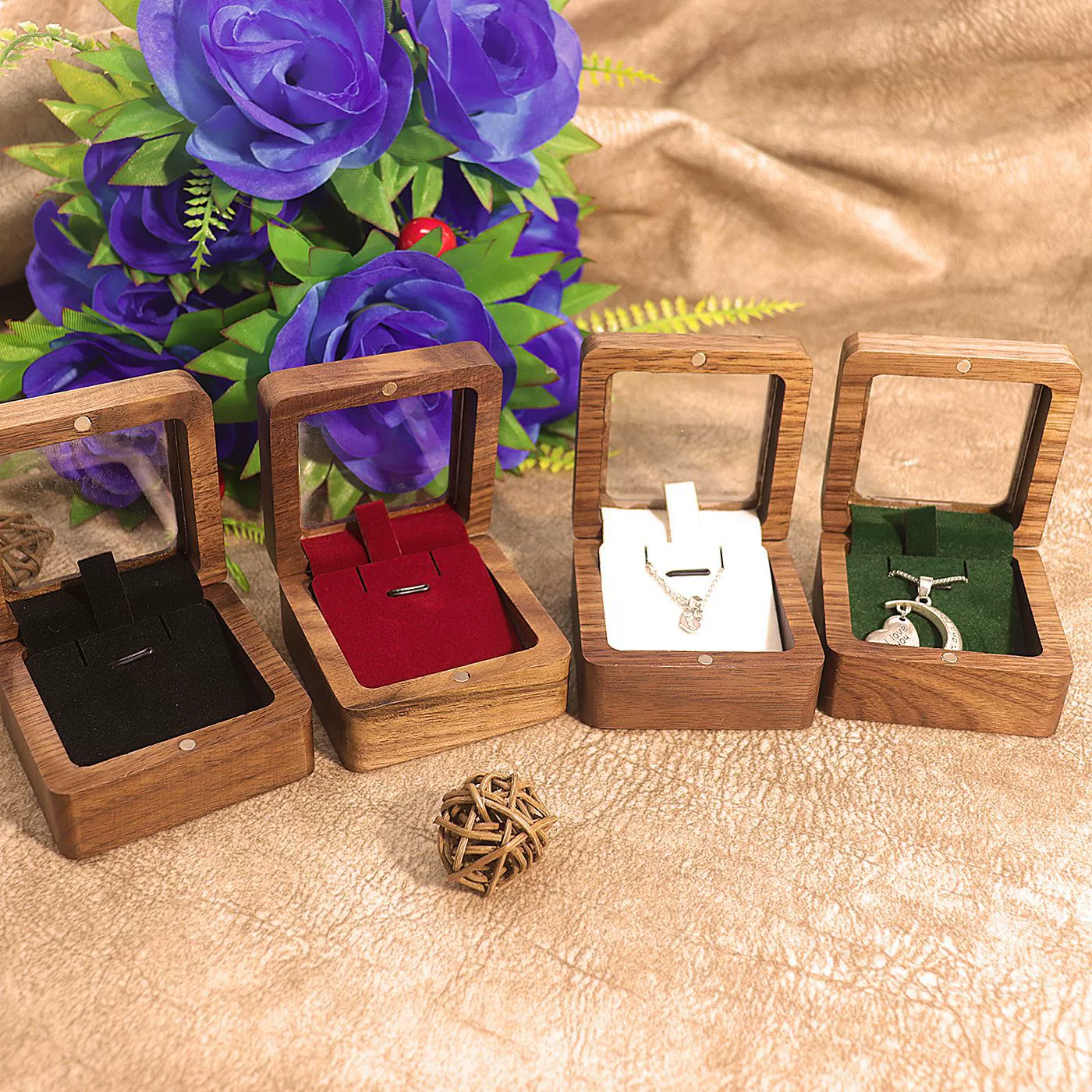 Wholesale Wooden Jewelry Box For Women's Necklaces And Pendants - Image 2