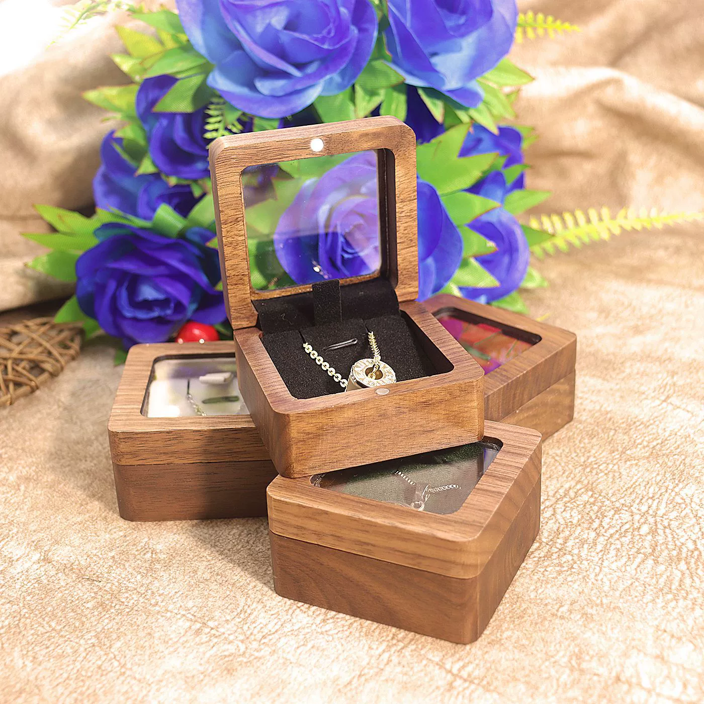 Wholesale Wooden Jewelry Box For Women's Necklaces And Pendants - Image 3