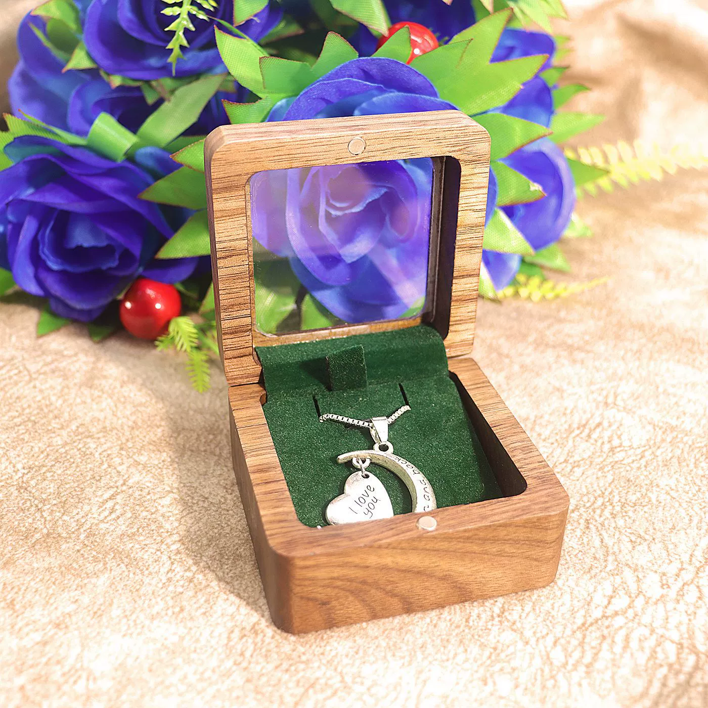 Wholesale Wooden Jewelry Box For Women's Necklaces And Pendants - Image 7