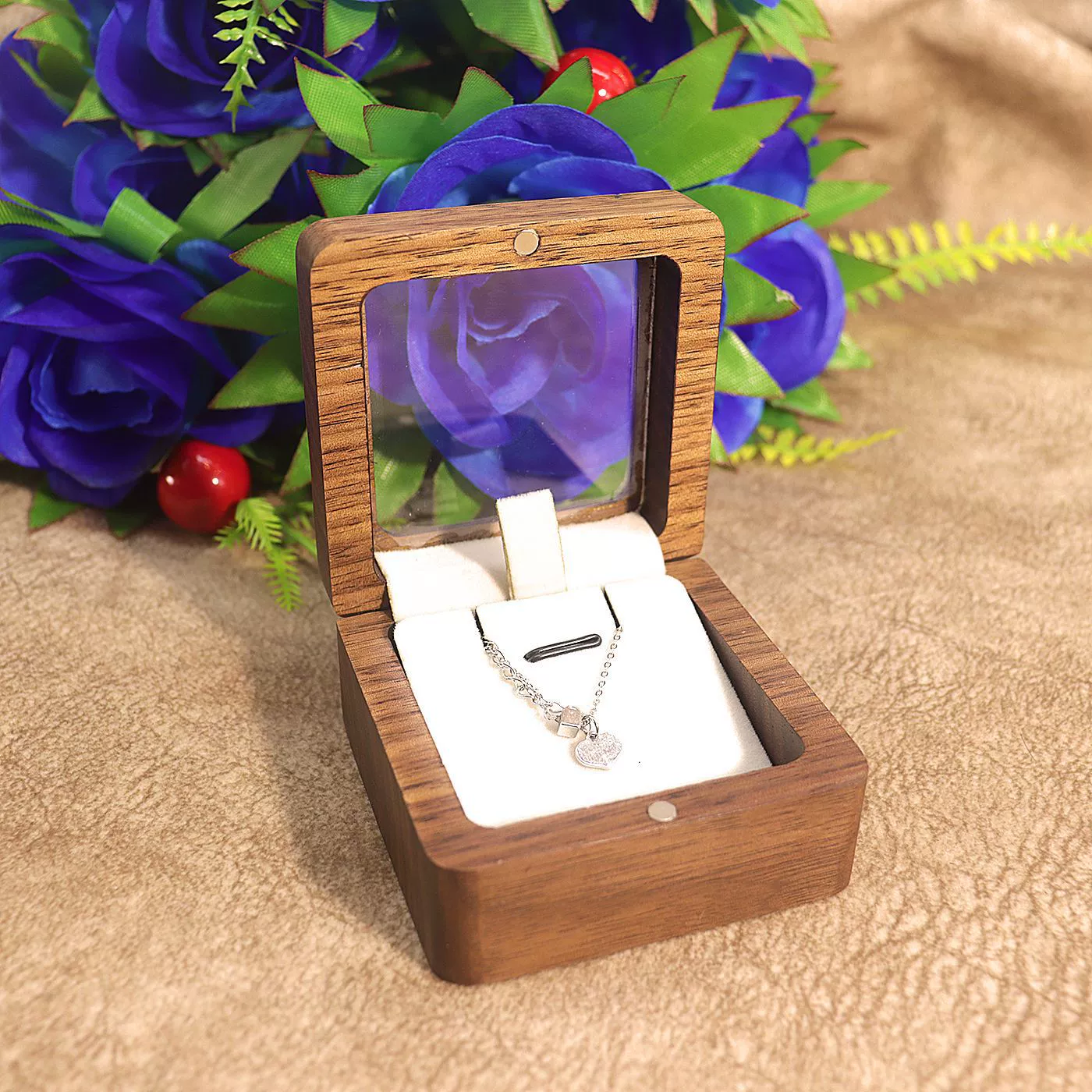 Wholesale Wooden Jewelry Box For Women's Necklaces And Pendants - Image 8