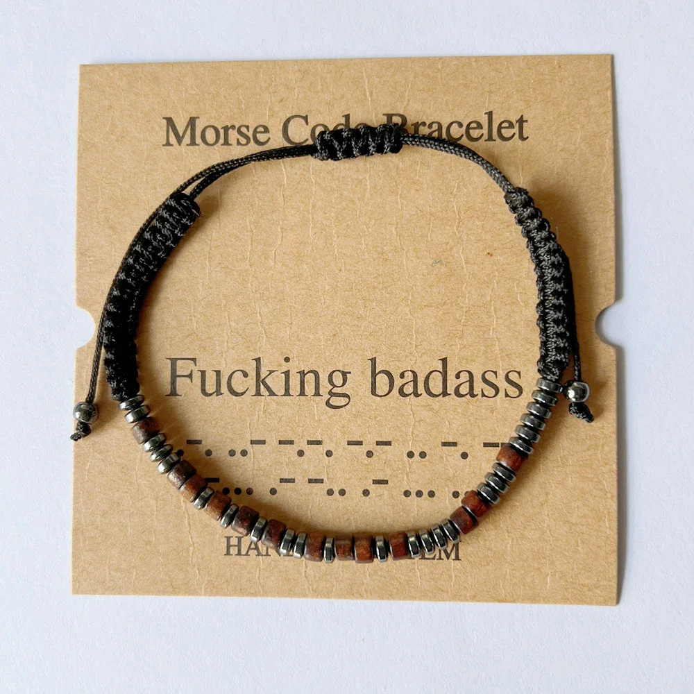 Wholesale Woven Bracelet Geometric Wood Handmade Unisex Fashion - Image 31