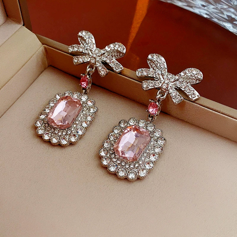 Wholesale Zircon Alloy Geometric Bow Clavicle Necklace With Electroplating For Women - Image 6
