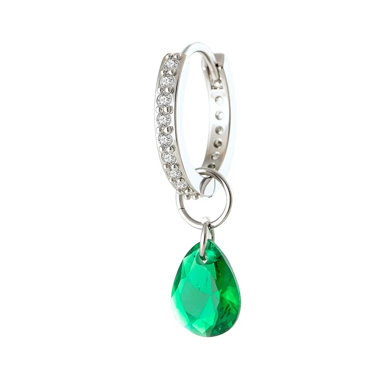 Wholesale Zircon Drop Shape Pendant Earrings Sweet Style High Quality For Women - Image 5