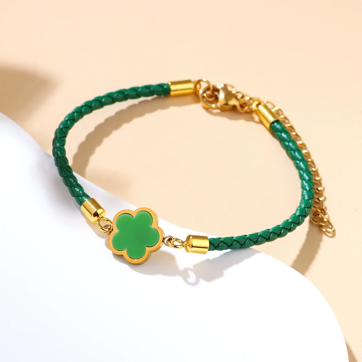 Wholesale Zodiac Year Red Rope Bracelet For Women Zinc Alloy Fourleaf Clover Seiko Style - Image 2