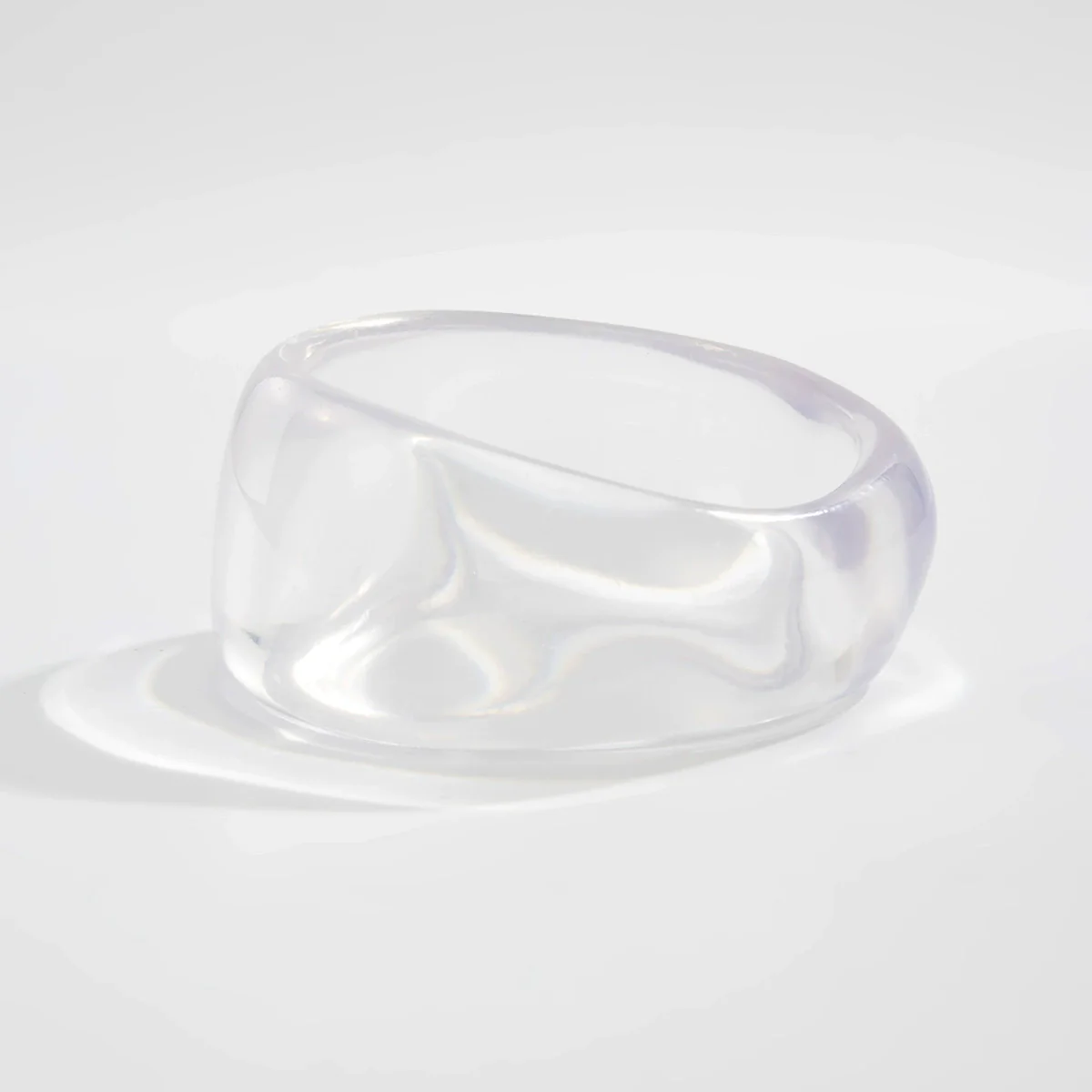 Wide Bracelet Resin Geometric Halo Handmade - Image 7
