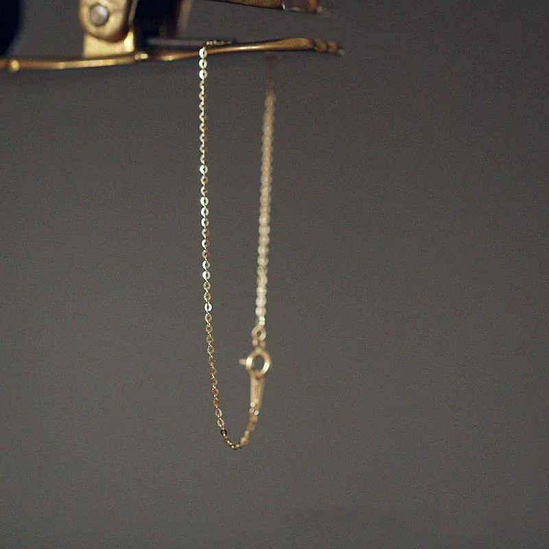 Women's 925 Sterling Silver Naked Chain Bracelet Geometric Style Goldplated - Image 4