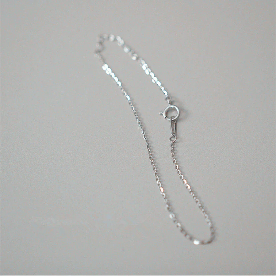 Women's 925 Sterling Silver Naked Chain Bracelet Geometric Style Goldplated - Image 5