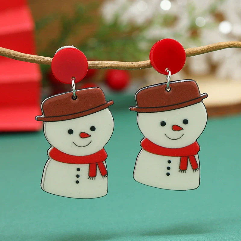 Women's Acrylic Earrings With Cartoon Character And Geometric Patterns For Festival - Image 10