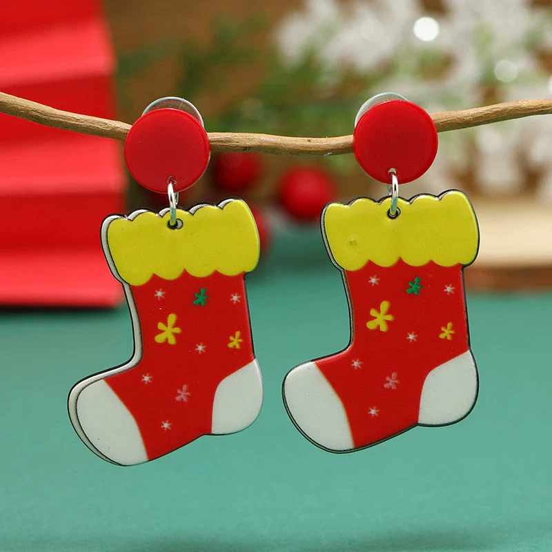 Women's Acrylic Earrings With Cartoon Character And Geometric Patterns For Festival - Image 15