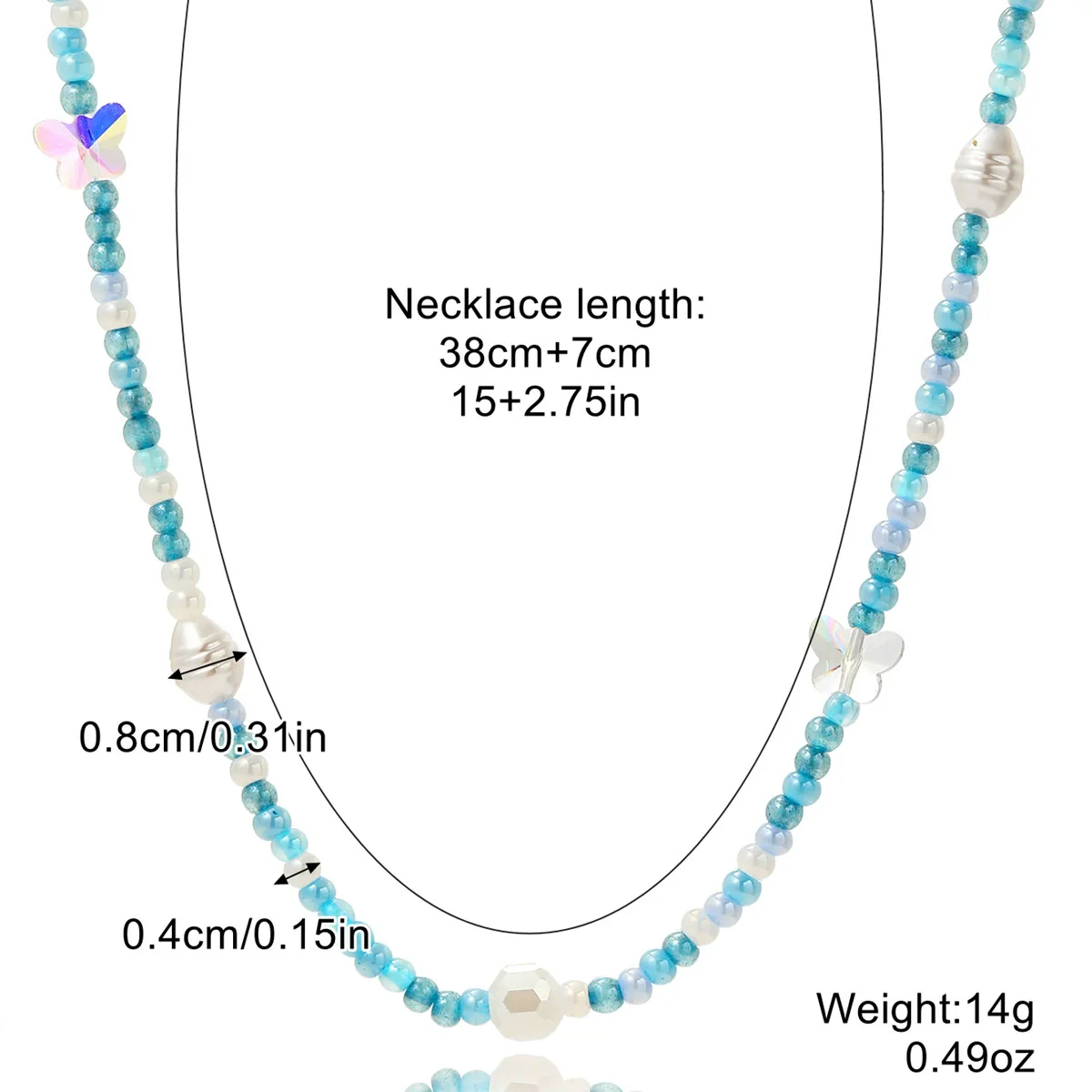 Women's Alloy And Artificial Crystal Beaded Necklace Handmade With Honeybee Animals Pattern And Electroplating Treatment - Image 14