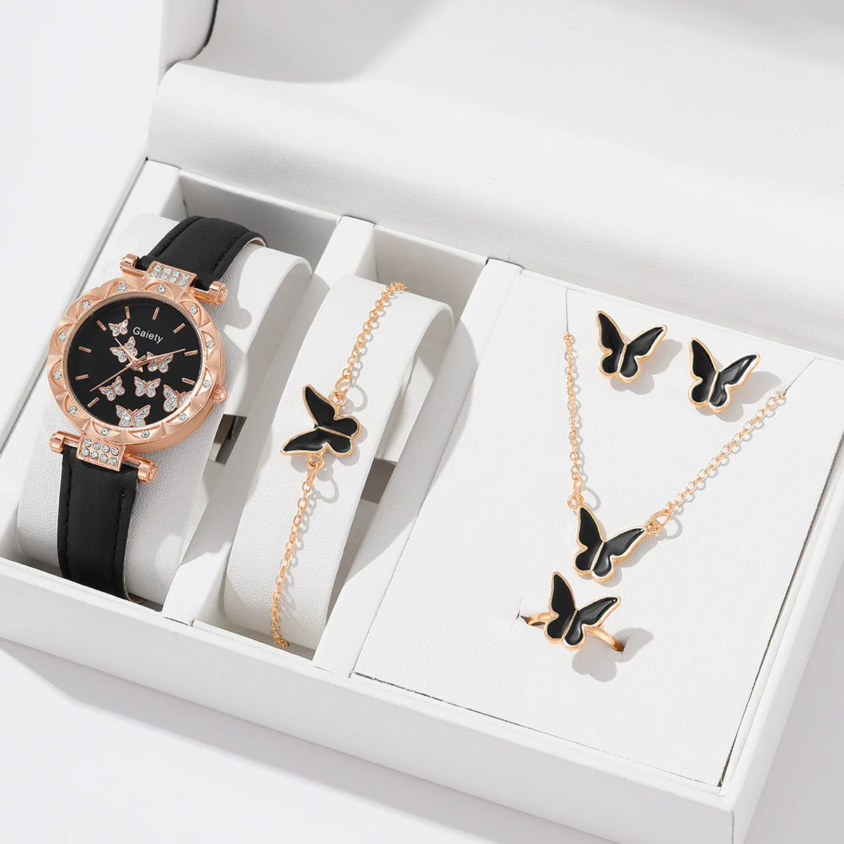 Women's Alloy And Imitation Leather Fashion Simple Round Dial Watch With Spiral Crown And Pin Buckle