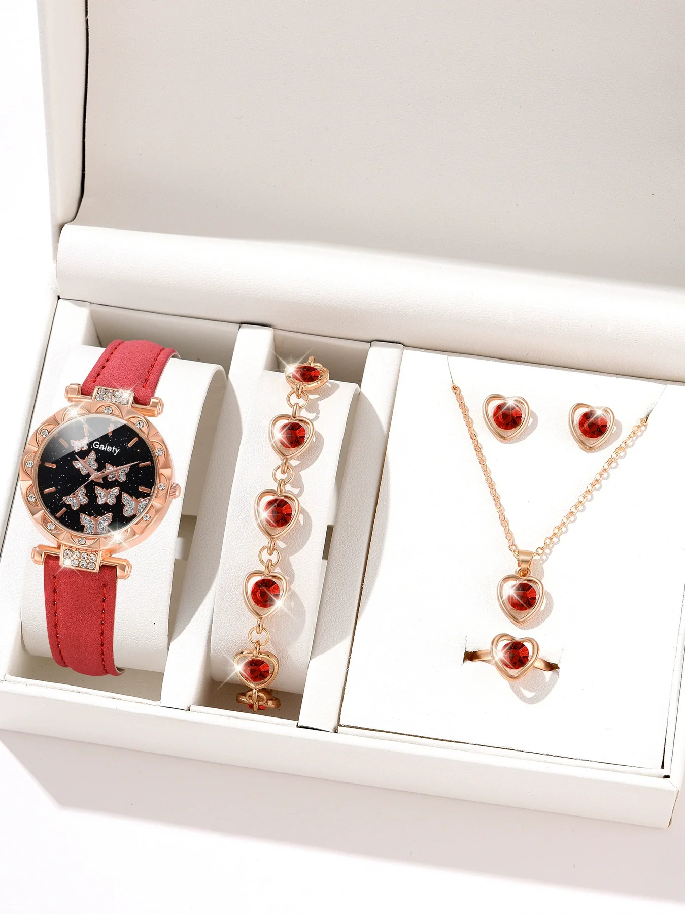 Women's Alloy And Imitation Leather Fashion Simple Round Dial Watch With Spiral Crown And Pin Buckle - Image 37