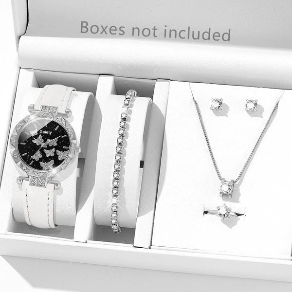 Women's Alloy And Imitation Leather Fashion Simple Round Dial Watch With Spiral Crown And Pin Buckle - Image 39