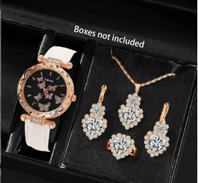 Women's Alloy And Imitation Leather Fashion Simple Round Dial Watch With Spiral Crown And Pin Buckle - Image 51