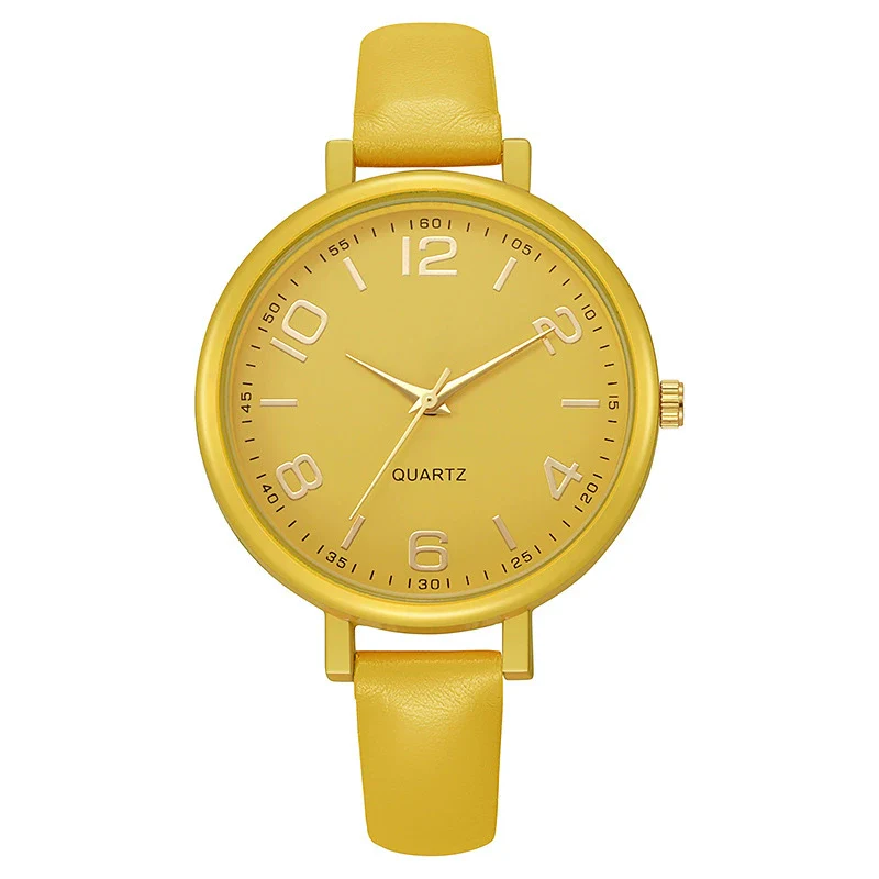 Women's Alloy And Imitation Leather Quartz Belt Watch Round Dial Pin Buckle Retro Casual Style - Image 12
