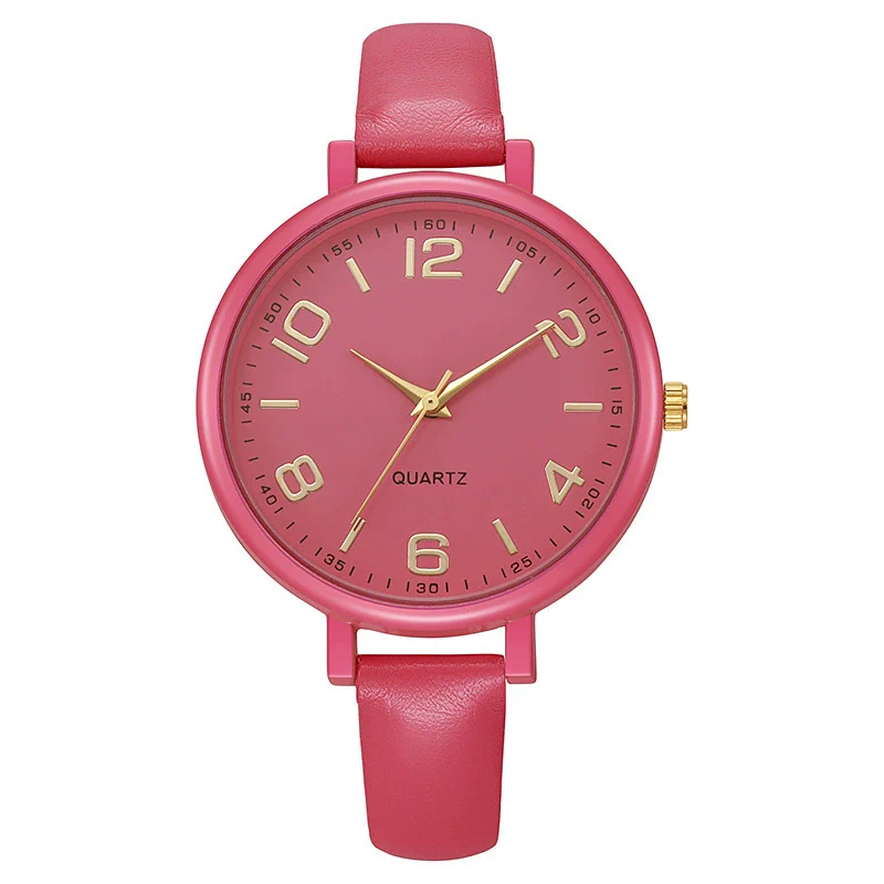 Women's Alloy And Imitation Leather Quartz Belt Watch Round Dial Pin Buckle Retro Casual Style - Image 15