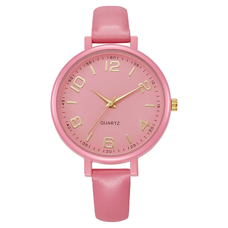 Women's Alloy And Imitation Leather Quartz Belt Watch Round Dial Pin Buckle Retro Casual Style - Image 16