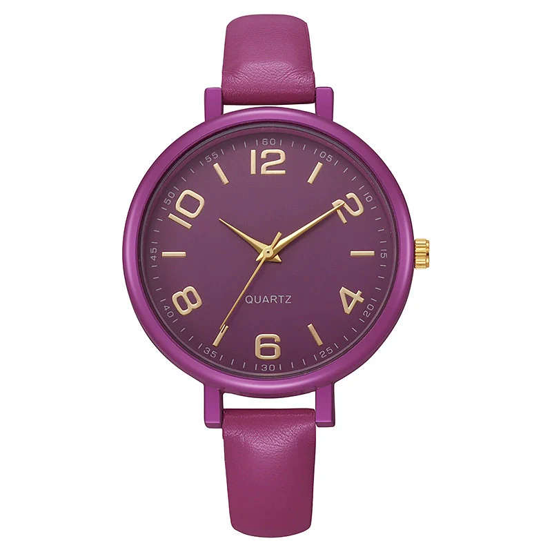 Women's Alloy And Imitation Leather Quartz Belt Watch Round Dial Pin Buckle Retro Casual Style - Image 17