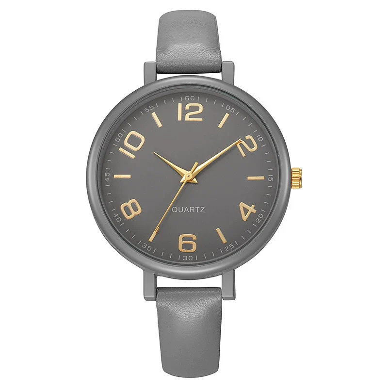Women's Alloy And Imitation Leather Quartz Belt Watch Round Dial Pin Buckle Retro Casual Style - Image 8