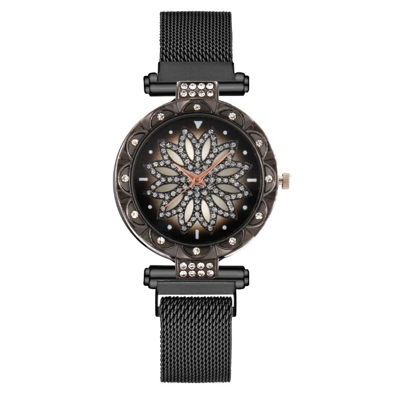 Women's Alloy And Metal Strap Watch With Round Dial And Suction Iron Buckle Fashion Style - Image 10
