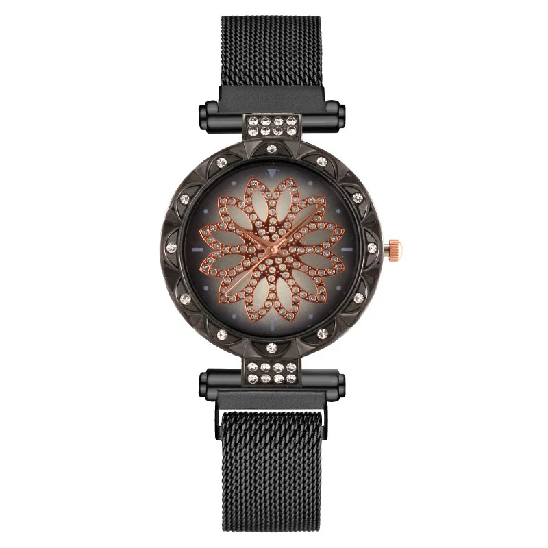 Women's Alloy And Metal Strap Watch With Round Dial And Suction Iron Buckle Fashion Style - Image 3