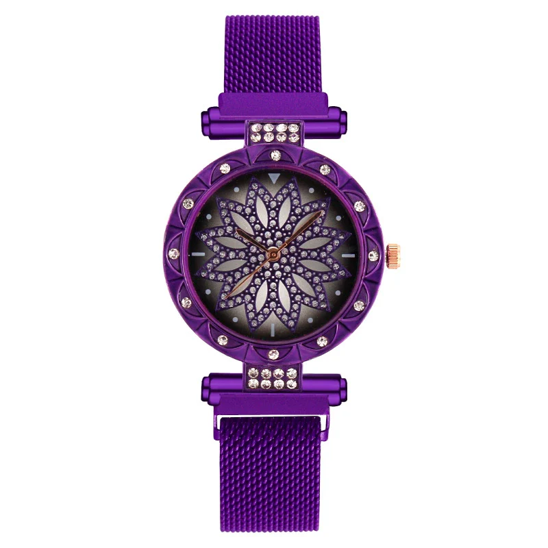 Women's Alloy And Metal Strap Watch With Round Dial And Suction Iron Buckle Fashion Style - Image 4