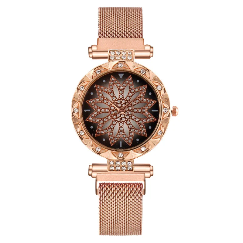 Women's Alloy And Metal Strap Watch With Round Dial And Suction Iron Buckle Fashion Style - Image 6