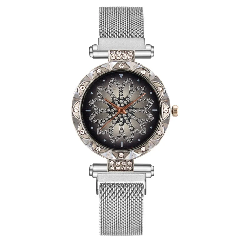 Women's Alloy And Metal Strap Watch With Round Dial And Suction Iron Buckle Fashion Style - Image 8