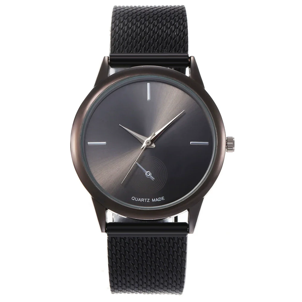 Women's Alloy And Plastic Mesh Quartz Watch With Round Dial And Fashion Style - Image 6