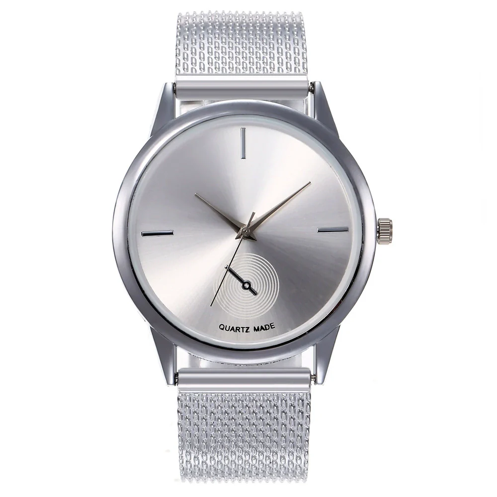 Women's Alloy And Plastic Mesh Quartz Watch With Round Dial And Fashion Style - Image 7