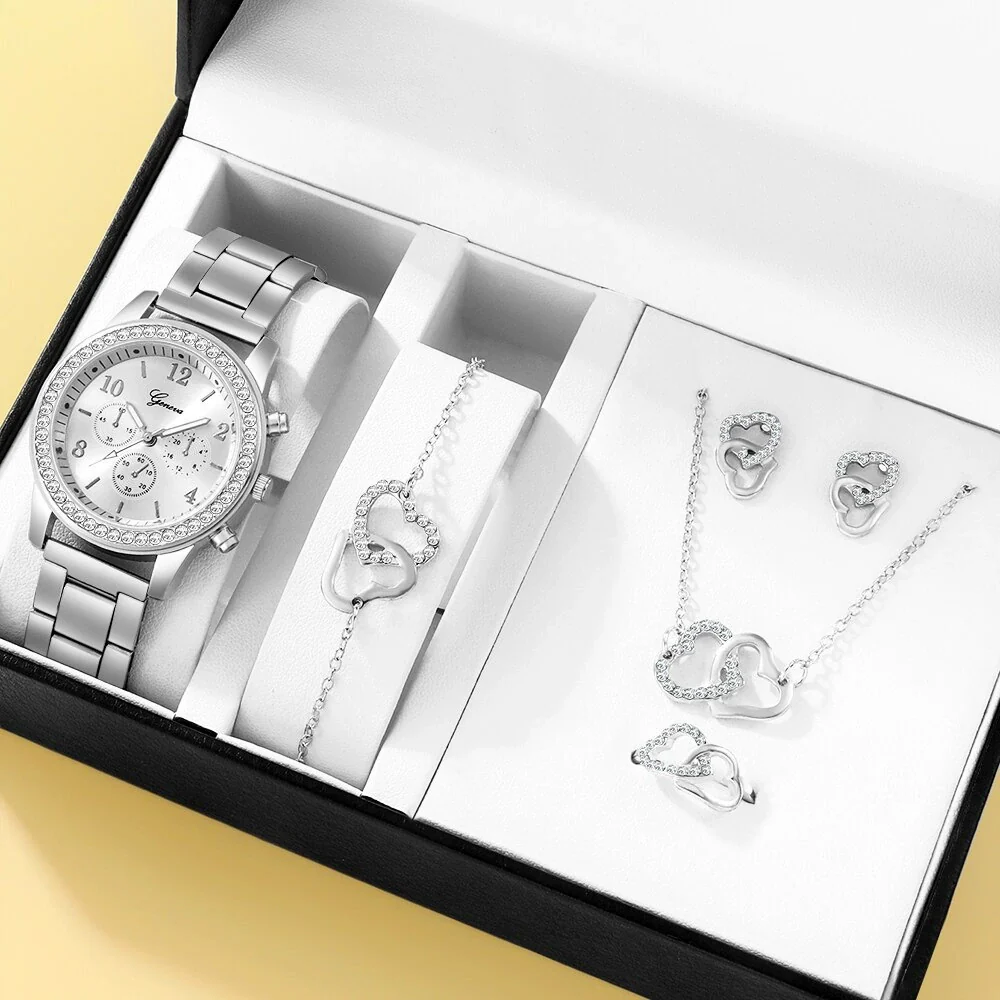 Women's Alloy And Stainless Steel Casual Fashion Rectangle Dial Quartz Watch - Image 27