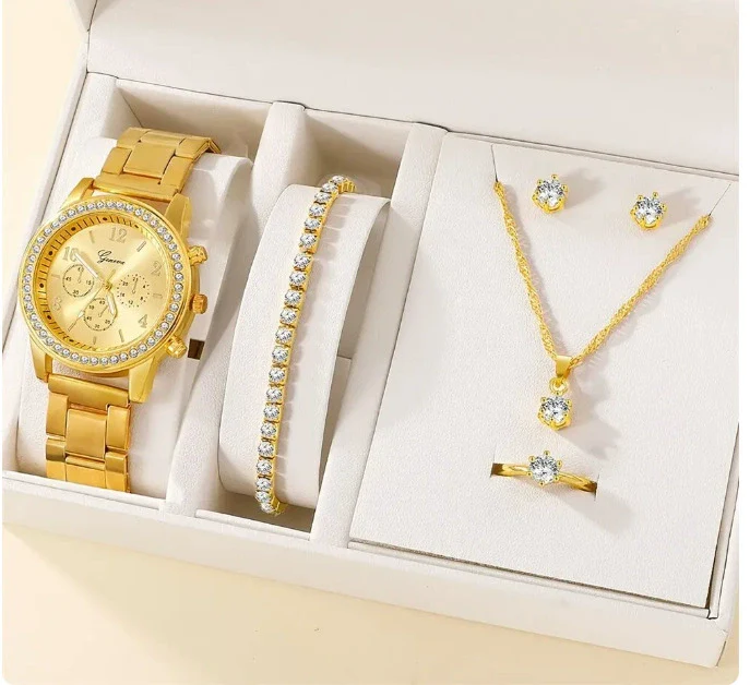 Women's Alloy And Stainless Steel Casual Fashion Rectangle Dial Quartz Watch - Image 7