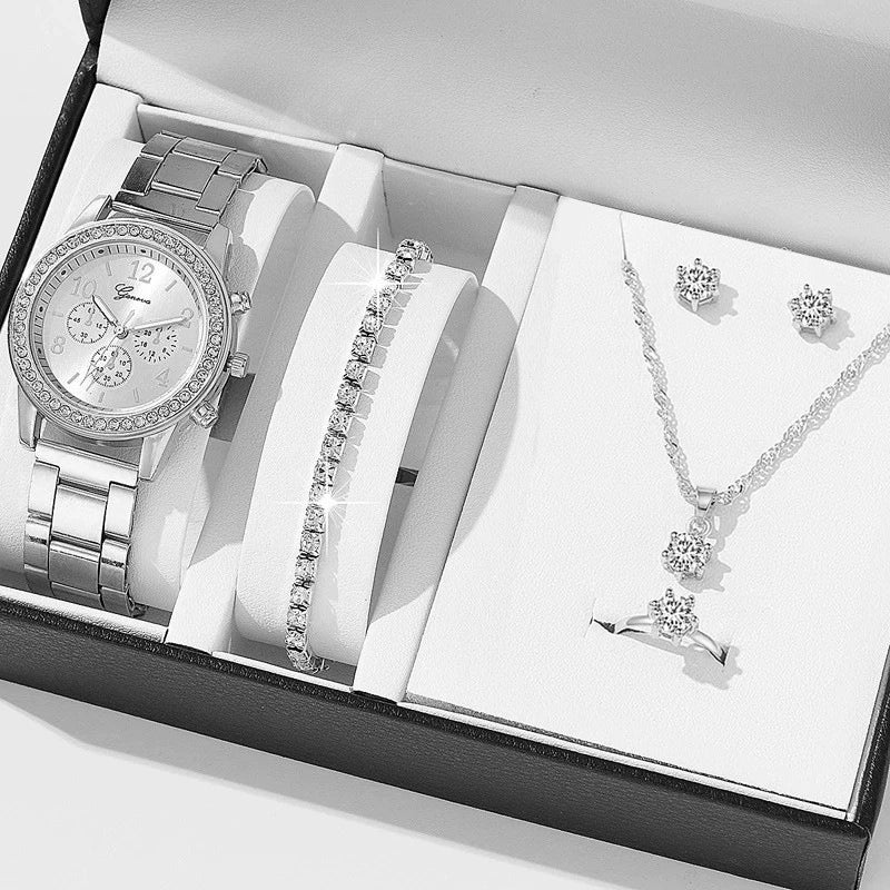 Women's Alloy And Titanium Alloy Casual Fashion Rectangle Dial Quartz Watch - Image 18