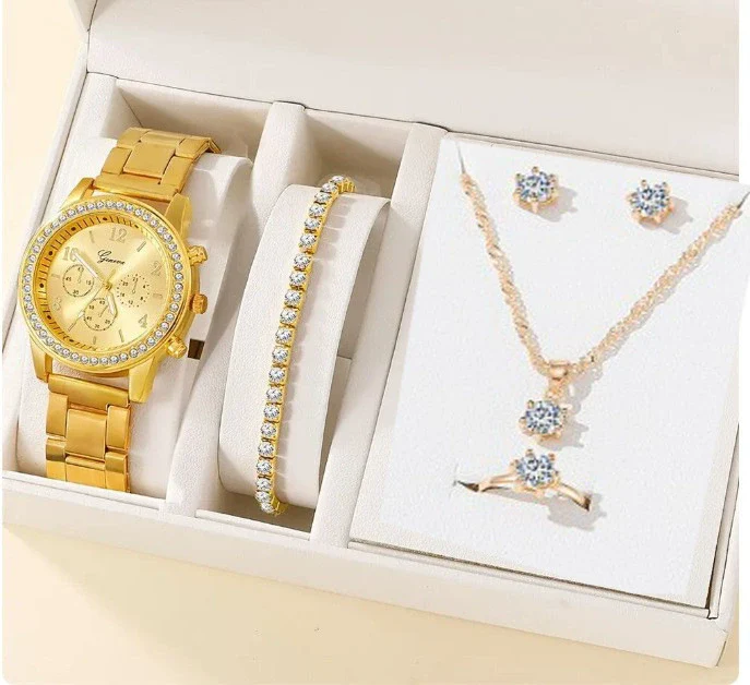 Women's Alloy And Titanium Alloy Casual Fashion Rectangle Dial Quartz Watch - Image 19