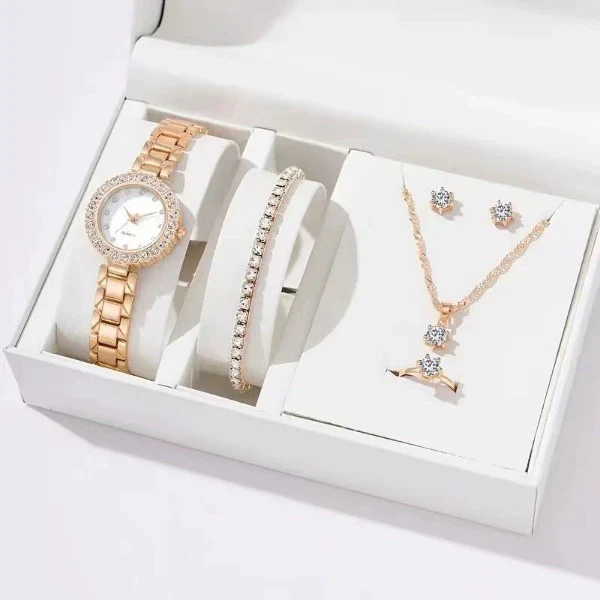 Women's Alloy And Titanium Alloy Casual Fashion Rectangle Dial Quartz Watch - Image 22