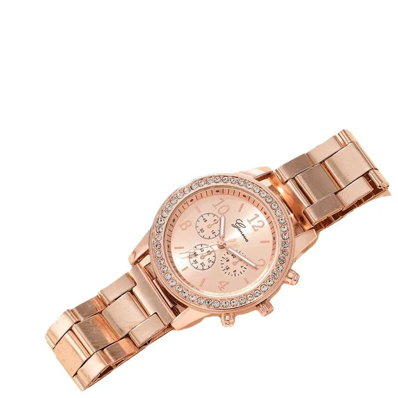 Women's Alloy And Titanium Alloy Casual Fashion Rectangle Dial Quartz Watch - Image 4
