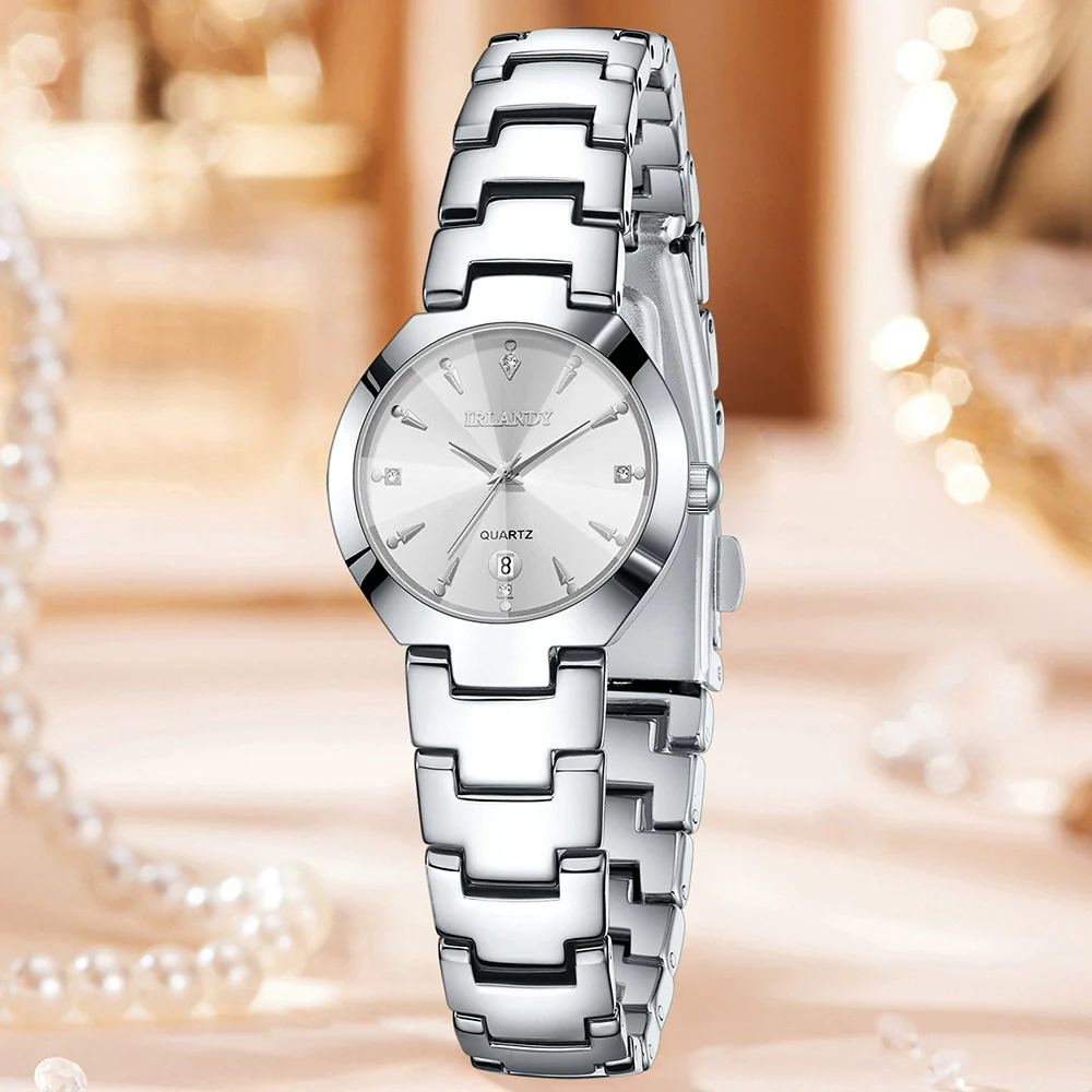 Women's Alloy Band Ordinary Glass Quartz Fashion Trend Round Dial Watch - Image 5