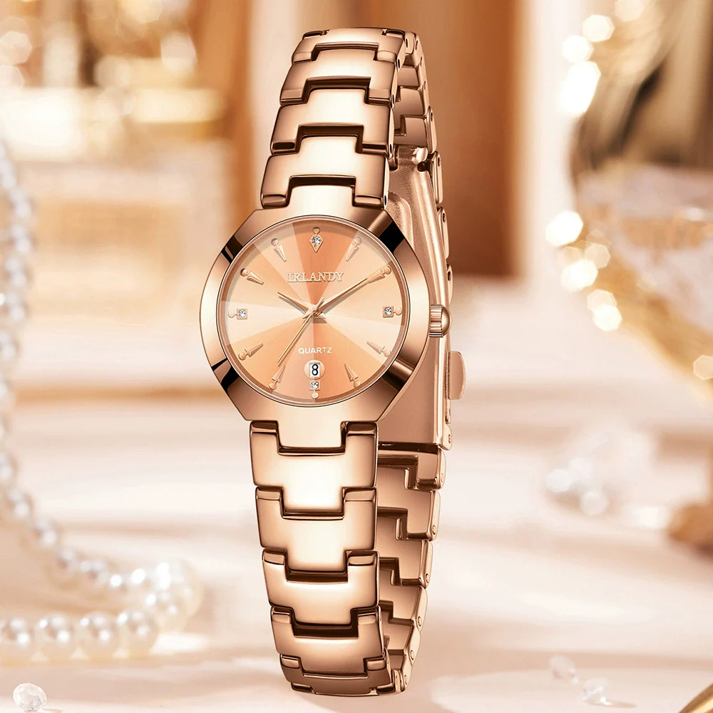 Women's Alloy Band Ordinary Glass Quartz Fashion Trend Round Dial Watch - Image 7