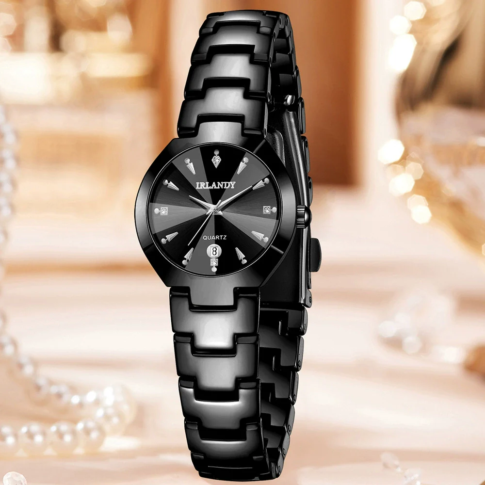 Women's Alloy Band Ordinary Glass Quartz Fashion Trend Round Dial Watch - Image 8
