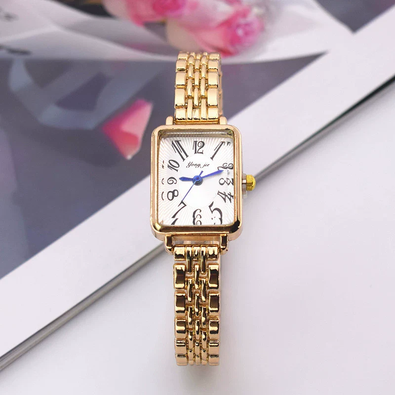 Women's Alloy Band Rectangle Dial Leisure Style Quartz Watch - Image 6