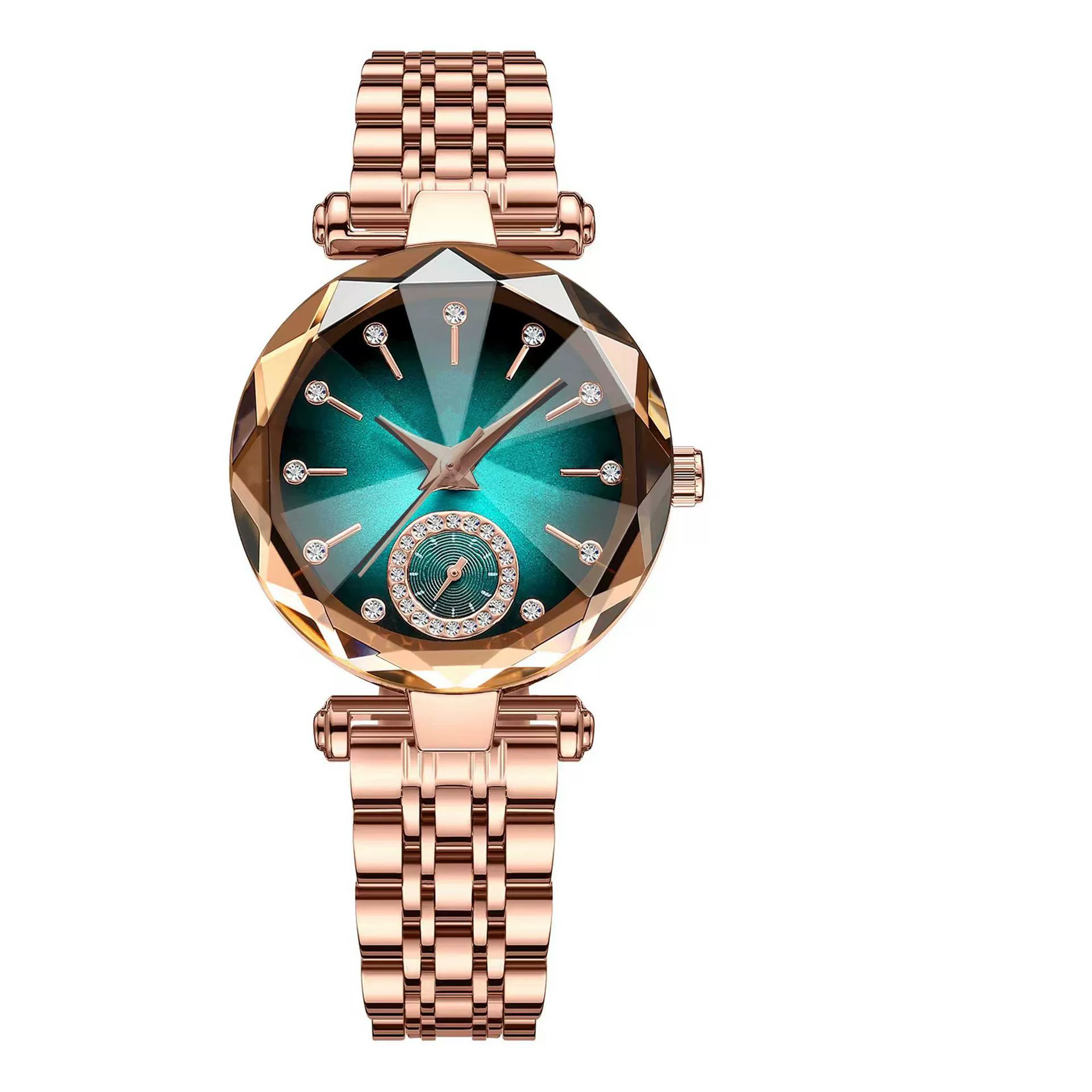 Women's Alloy Belt Fashion Retro Nonmechanical Watch With Round Dial And Imitation Leather Strap - Image 8