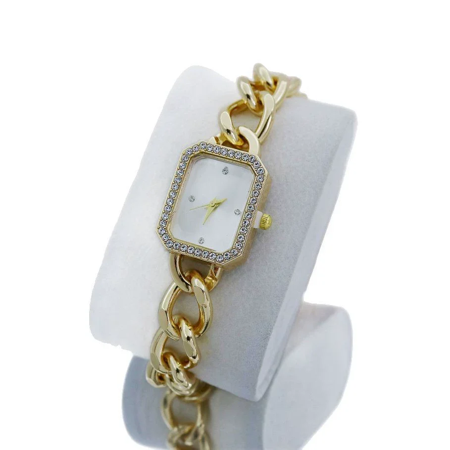 Women's Alloy Bracelet Watch Square Diamond Set Quartz Fashion Elegant Casual - Image 5