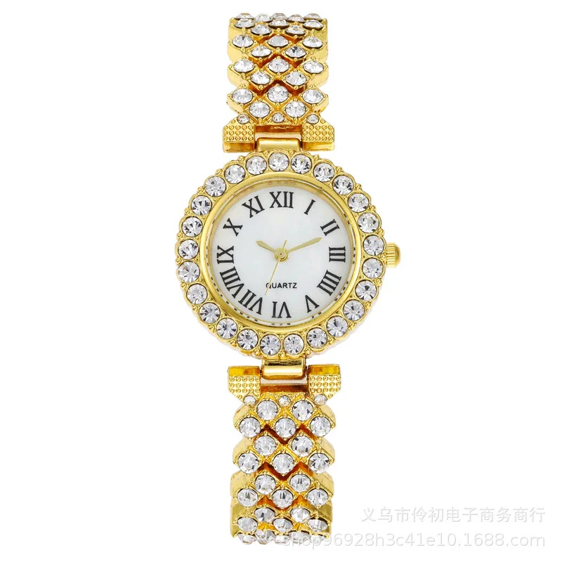 Women's Alloy Bracelet Watch With Round Dial Quartz Movement Single Folding Buckle Spiral Crown And Leisure Style - Image 6