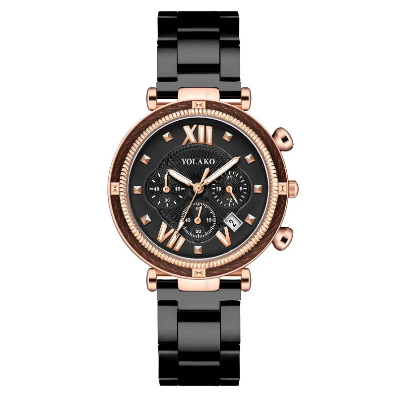 Women's Alloy Case Metal Strap Quartz Watch With Round Dial And Fashion Style - Image 2