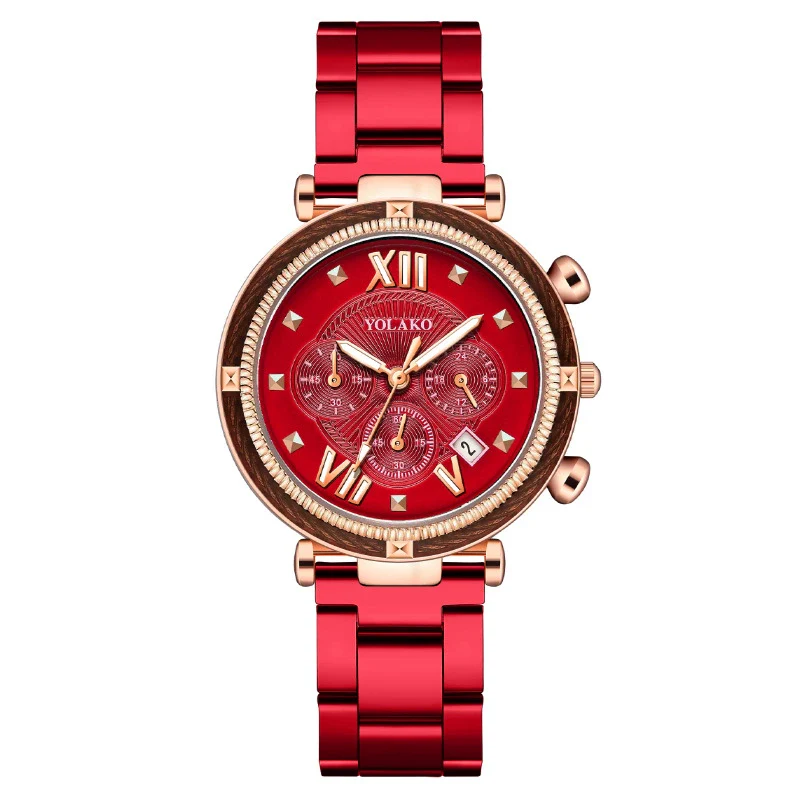 Women's Alloy Case Metal Strap Quartz Watch With Round Dial And Fashion Style - Image 6