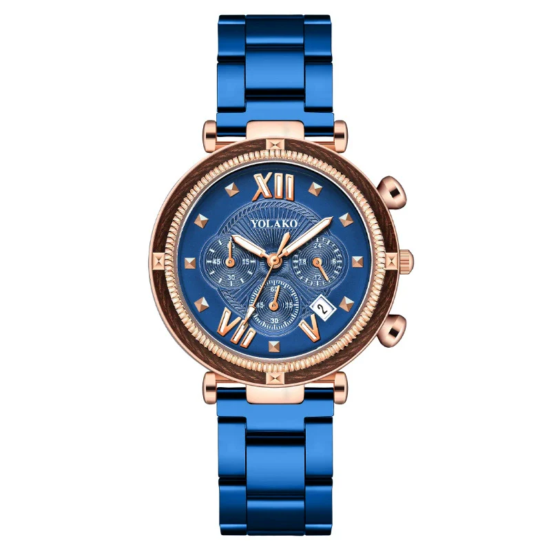 Women's Alloy Case Metal Strap Quartz Watch With Round Dial And Fashion Style - Image 8