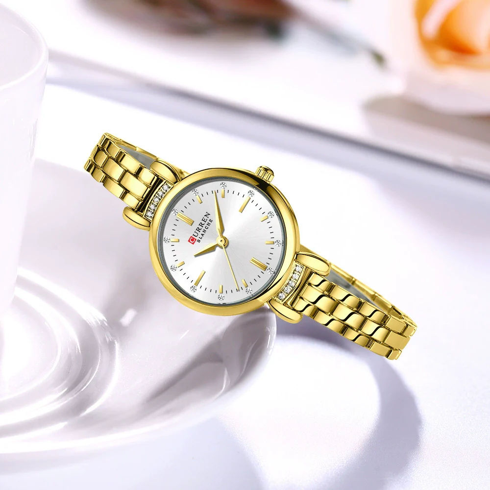 Women's Alloy Case Stainless Steel Band Round Dial Leisure Quartz Wrist Watch - Image 4
