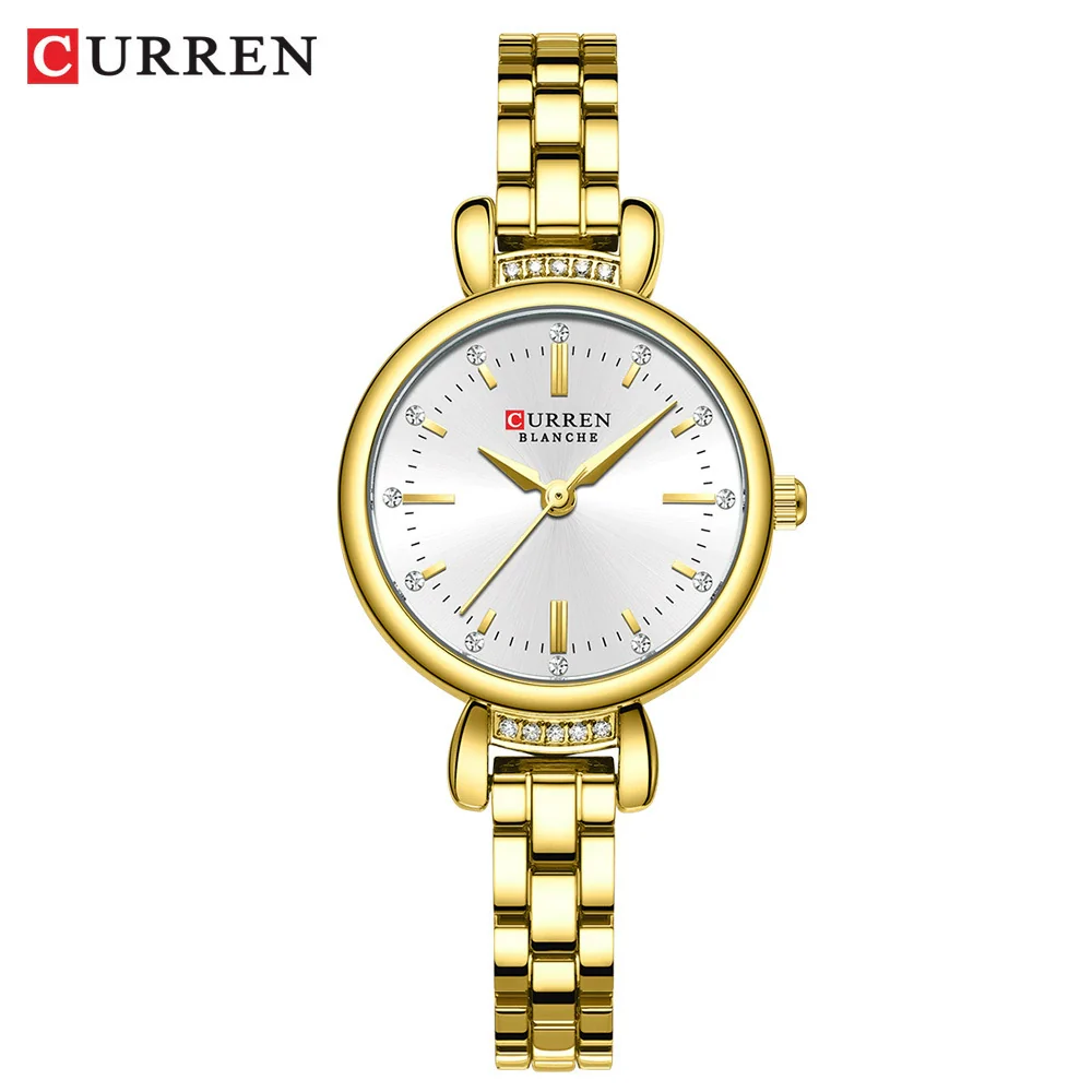 Women's Alloy Case Stainless Steel Band Round Dial Leisure Quartz Wrist Watch - Image 9
