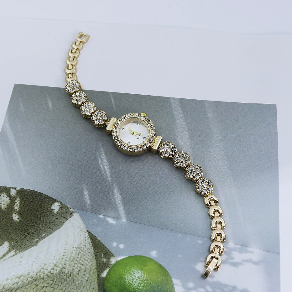 Women's Alloy Casual Quartz Bracelet Watch With Round Dial And Stainless Steel Buckle - Image 7