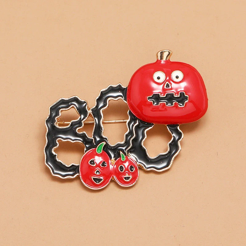 Women's Alloy Dripping Oil Pumpkin Brooch Simple Retro And Fun - Image 3